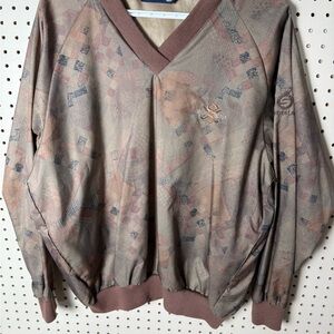 Vintage Sunderland of Scotland lightweight vneck pullover golf jacket